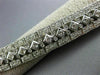 ESTATE WIDE & LONG 4.62CT DIAMOND 14KT WHITE GOLD 3D ETOILE FILIGREE BRACELET