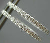 .50CT DIAMOND 14KT WHITE GOLD 3D CLASSIC 1.5mm INSIDE OUT LOVE HOOP EARRINGS