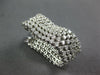 LARGE & WIDE 5.1CT DIAMOND 18KT WHITE GOLD MULTI ROW ELONGATED FUN HOOP EARRINGS