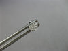 ESTATE SMALL .07CT DIAMOND 14KT WHITE GOLD 3D PAVE HEART LOVE STUD EARRINGS