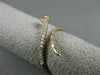 ESTATE WIDE .20CT DIAMOND & AAA RUBY 14KT ROSE GOLD 3D SWIRL SNAKE FUN RING