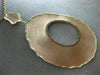 ESTATE LARGE .67CT CHOCOLATE FANCY DIAMOND 14KT ROSE GOLD 3D OPEN OVAL NECKLACE