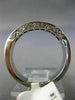 ESTATE .94CT ROUND & PRINCESS DIAMOND 14KT WHITE GOLD 3D ANNIVERSARY RING #1176