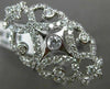 ESTATE LARGE 2.33CT DIAMOND 14K WHITE GOLD 3D OPEN FILIGREE ETOILE COCKTAIL RING