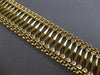 ANTIQUE LARGE & LONG 14KT YELLOW GOLD 3D HAND CRAFTED FILIGREE BRACELET #28305