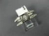 ESTATE .36CT DIAMOND 18K WHITE GOLD SEMI BEZEL SEMI MOUNT ENGAGEMENT RING #11188