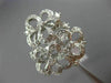 ESTATE LARGE 1CT ROUND DIAMOND 14KT WHITE GOLD 3D BUTTERFLY FLOWER FUN LOVE RING