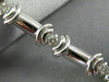 ESTATE .55CT DIAMOND 14KT WHITE GOLD 3D SEMI BEZEL PRONG BEZEL TENNIS BRACELET