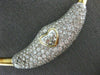 ESTATE LARGE 6.26CT WHITE & FANCY YELLOW DIAMOND 14K 2 TONE GOLD CHOKER NECKLACE