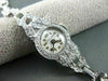 ANTIQUE ART DECO 1.30CT OLD MINE DIAMOND FILIGREE PLATINUM SOLAR WATCH #22177