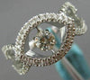 ESTATE WIDE .64CT DIAMOND 18KT WHITE GOLD SOLITAIRE ETOILE FRIENDSHIP LOVE RING