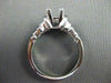 ESTATE 1.05CT DIAMOND 14KT WHITE GOLD PYRAMID SEMI MOUNT ENGAGEMENT RING #22419
