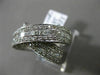ESTATE LARGE 2.30CT ROUND & PRINCESS DIAMOND 14KT WHITE GOLD X LOVE DOUBLE RING