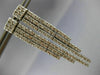 ESTATE WIDE & LONG 1.80CT DIAMOND 14KT WHITE GOLD 3D TRIPLE BAR EARRINGS #18425
