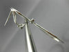 ESTATE LARGE 1.31CT DIAMOND 14KT WHITE GOLD PEAR ETOILE CLIP ON HANGING EARRINGS