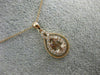 .77CT DIAMOND & AAA OVAL MORGANITE 14KT ROSE GOLD 3D INFINITY TEAR DROP PENDANT