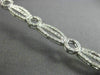 ESTATE WIDE .96CT DIAMOND 14KT WHITE GOLD CLASSIC CIRCLE OF LIFE TENNIS BRACELET