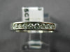 ESTATE WIDE .35CT DIAMOND 14K WHITE GOLD 8 STONE CHANNEL ANNIVERSARY RING #22943