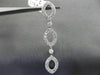 ESTATE WIDE .55CT DIAMOND 18KT WHITE GOLD BY THE YARD FILIGREE FLOATING PENDANT