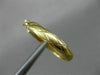 ESTATE 14KT YELLOW GOLD 3D CLASSIC MATTE & SHINY X LOVE HOOP EARRINGS #26314