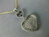 ESTATE .48CT DIAMOND 18K TWO TONE GOLD CLASSIC DOUBLE HEART JOURNEY LOVE PENDANT