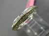 ESTATE 1.17CT DIAMOND 18KT 2 TONE GOLD TWO ROW ETERNITY WEDDING ANNIVERSARY RING