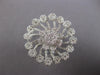 ESTATE EXTRA LARGE 3.29CT DIAMOND 18KT WHITE GOLD 3D MULTI FLOWER COCKTAIL RING