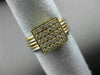 ESTATE .42CT DIAMOND 18KT WHITE YELLOW & ROSE GOLD 3D MULTI BAND PAVE FUN RING