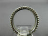 ESTATE WIDE 1.0CT DIAMOND 14KT WHITE GOLD 3D THREE ROW ETERNITY ANNIVERSARY RING