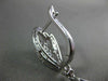 ESTATE LONG 4.96CT DIAMOND 18KT WHITE GOLD 3D MULTI LEAF DROP HANGING EARRINGS