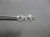 ESTATE .70CT DIAMOND 14K WHITE GOLD CLASSIC ROUND SOLITAIRE STUD EARRINGS #28174