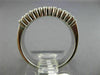 ESTATE .55CT DIAMOND 18KT WHITE GOLD 3D CLASSIC 3 ROW WEDDING ANNIVERSARY RING