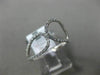 ESTATE WIDE .23CT DIAMOND 18KT WHITE GOLD DOUBLE TEAR DROP CRISS CROSS FUN RING