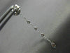 ESTATE .18CT DIAMOND 18KT WHITE GOLD 3D HEART ETOILE TEAR DROP HANGING EARRINGS