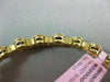 ESTATE .60CT DIAMOND 14K WHITE & YELLOW GOLD 3D 9 STONE FLEXIBLE BANGLE BRACELET