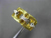 ANTIQUE WIDE .36CT OLD MINE DIAMOND 18KT TWO TONE GOLD OPEN ETERNITY RING #17195
