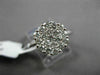 ESTATE 1.0CT DIAMOND 14KT WHITE GOLD CLUSTER HEXAGON PROMISE FRIENDSHIP RING