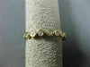 ESTATE .29CT DIAMOND 14KT YELLOW GOLD ETERNITY INFINITY WEDDING ANNIVERSARY RING