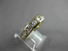 ESTATE 1.95CT DIAMOND 14KT YELLOW GOLD 3D ROUND CHANNEL ANNIVERSARY RING #14573