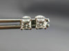 ESTATE .40CT DIAMOND 14KT WHITE GOLD 3D CLASSIC SOLITAIRE STUD EARRINGS #17279