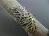 ESTATE MASSIVE 2.14CT DIAMOND 18K WHITE & YELLOW GOLD MULTI DOUBLE LEAF FUN RING