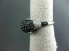 ESTATE WIDE 2.04CT BLACK & WHITE DIAMOND 14K WHITE GOLD DOLPHIN FUN RING AMAZING