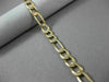 ESTATE WIDE 14KT YELLOW GOLD CLASSIC SOLID ITALIAN FIGARO WOMEN BRACELET #22862
