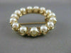 ESTATE 4MM NATURAL SEA PEARL CIRCLE WREATH 14KT YELLOW GOLD PIN PENDANT #20857