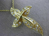ESTATE LARGE .74CT DIAMOND 14KT YELLOW GOLD PAVE CROSS FLOATING PENDANT #17554