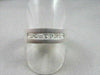WIDE 7mm HAND CRAFTED .90CT F VVS DIAMOND 14KT WHITE GOLD MENS WEDDING BAND !!!!