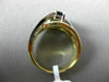 ESTATE WIDE 2CT DIAMOND & AAA SAPPHIRE 14KT 2 TONE GOLD INFINITY ENGAGEMENT RING