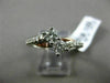 ESTATE .60CT DIAMOND 14KT WHITE GOLD 3D 2 STONE CRISS CROSS COMPANION LOVE RING