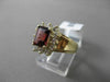 ESTATE 1.65CT DIAMOND & AAA TOURMALINE 14KT YELLOW GOLD SQUARE CUT CLUSTER RING