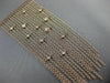ESTATE LARGE .53CT DIAMOND 14KT ROSE GOLD 3D CHANDELIER BY THE YARD FUN NECKLACE